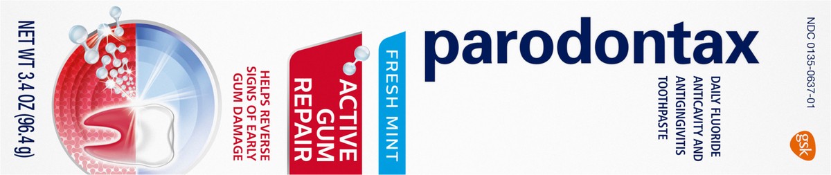 slide 4 of 10, Parodontax Active Gum Repair Toothpaste, Gum Toothpaste, Fresh Mint, 3.4 oz, 3.4 oz