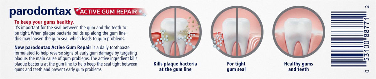 slide 6 of 10, Parodontax Active Gum Repair Toothpaste, Gum Toothpaste, Fresh Mint, 3.4 oz, 3.4 oz