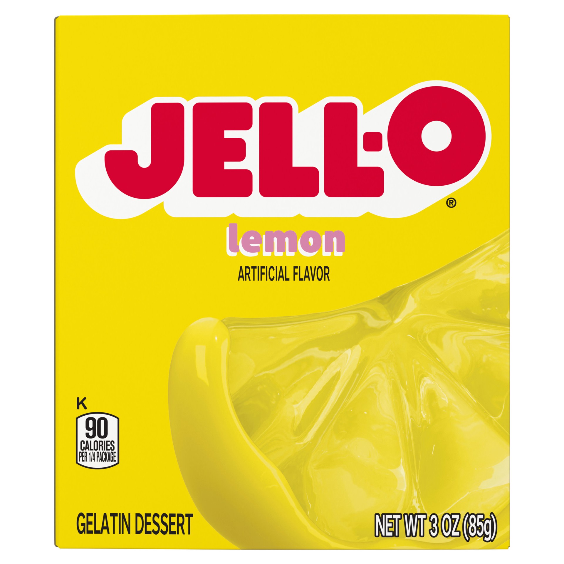 slide 5 of 5, Jell-O Lemon Artificially Flavored Gelatin Dessert Mix, 3 oz Box, 3 oz