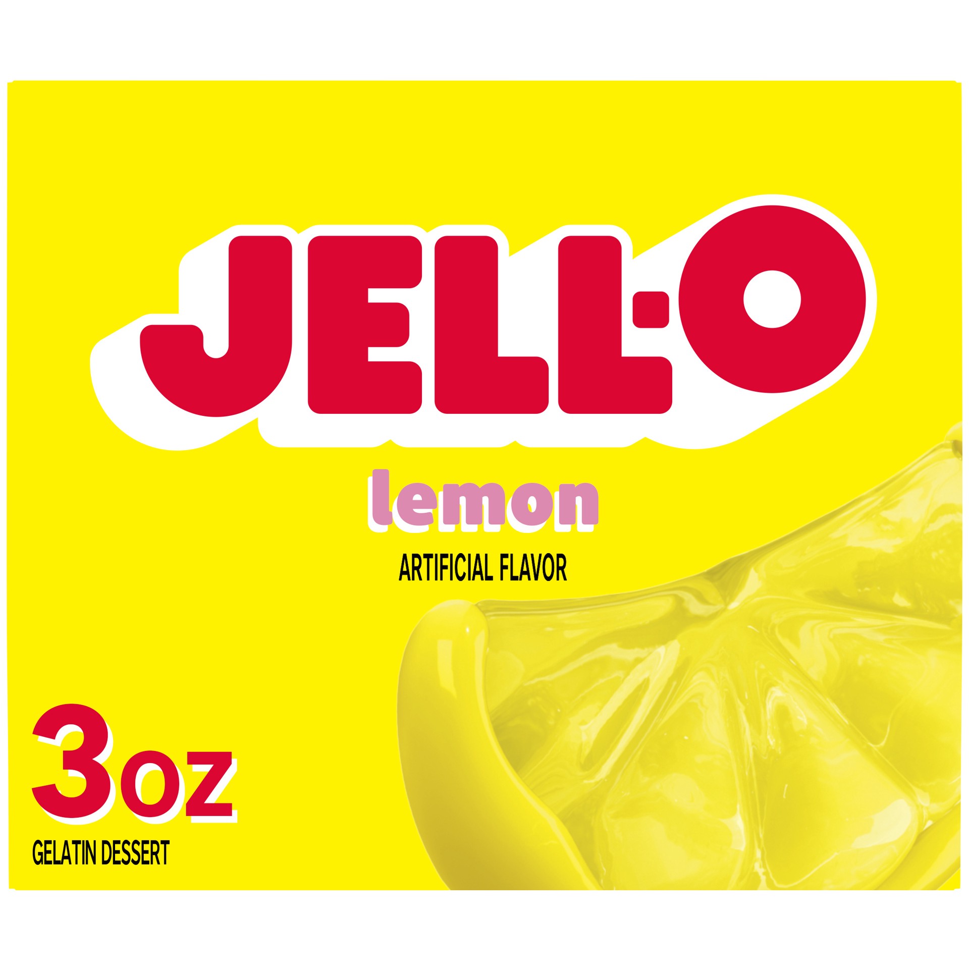 slide 1 of 5, Jell-O Lemon Artificially Flavored Gelatin Dessert Mix, 3 oz Box, 3 oz