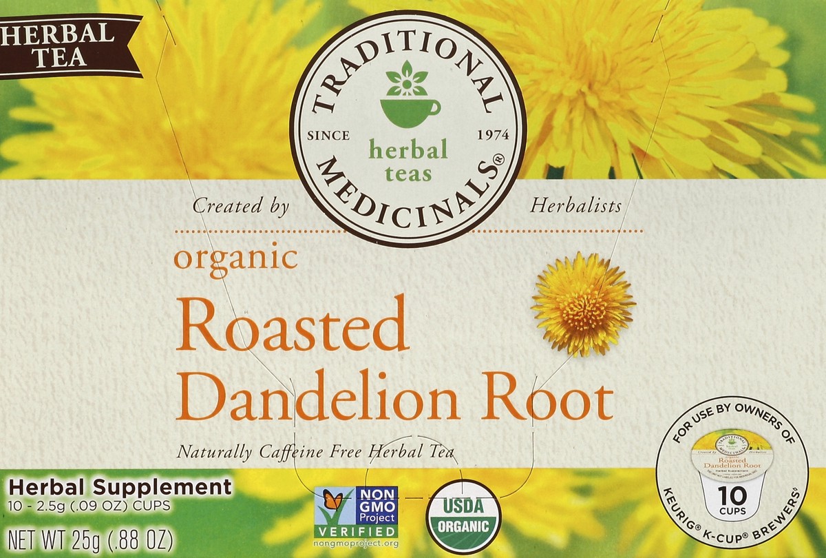 slide 4 of 4, Traditional Medicinals Organic Roasted Dandelion Root Herbal Tea - 10 ct, 10 ct