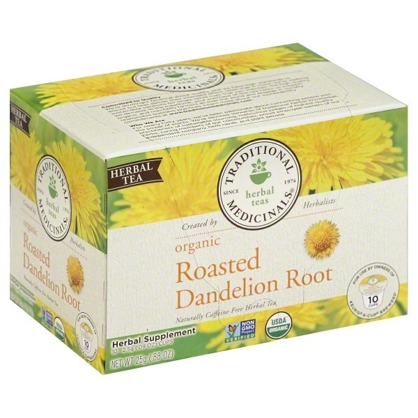 slide 1 of 4, Traditional Medicinals Organic Roasted Dandelion Root Herbal Tea - 10 ct, 10 ct