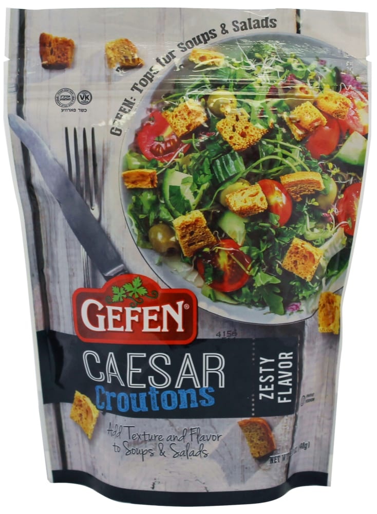 slide 1 of 1, Gefen Caesar Salad Croutons, 5.2 oz