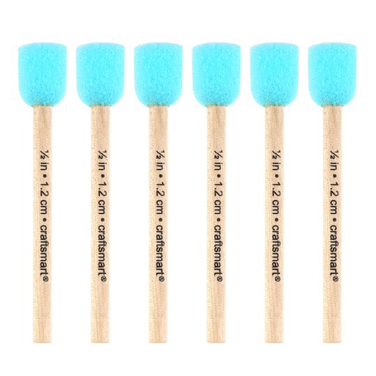 slide 1 of 4, 1/2" Foam Stippler Set By Craft Smart, 1/2 in