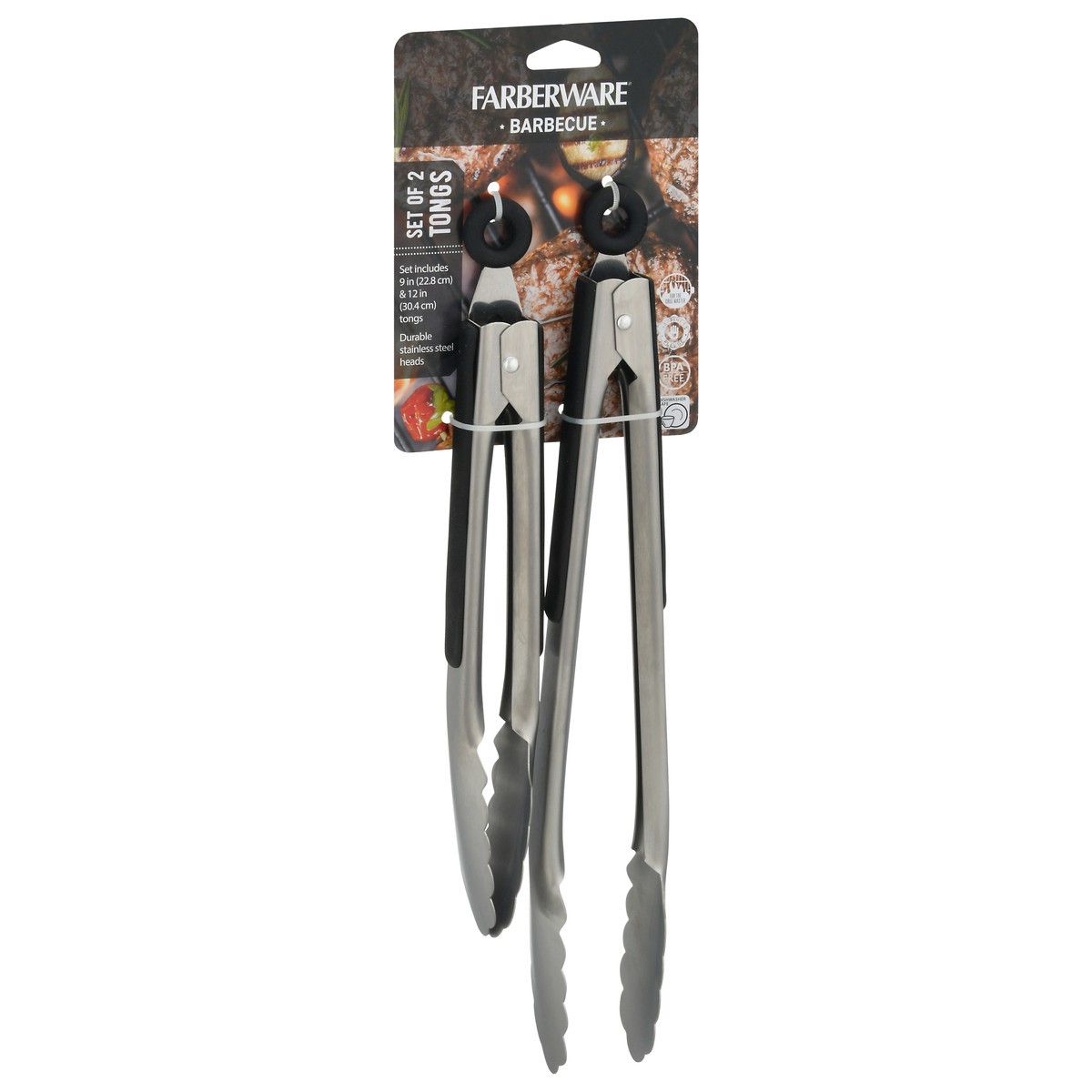 slide 9 of 9, Farberware Barbecue Tongs 2 1 ea, 1 ct