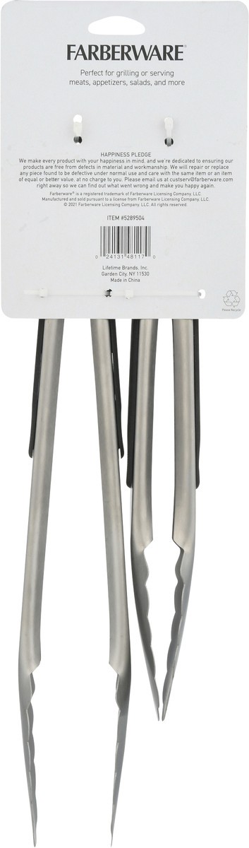 slide 2 of 9, Farberware Barbecue Tongs 2 1 ea, 1 ct