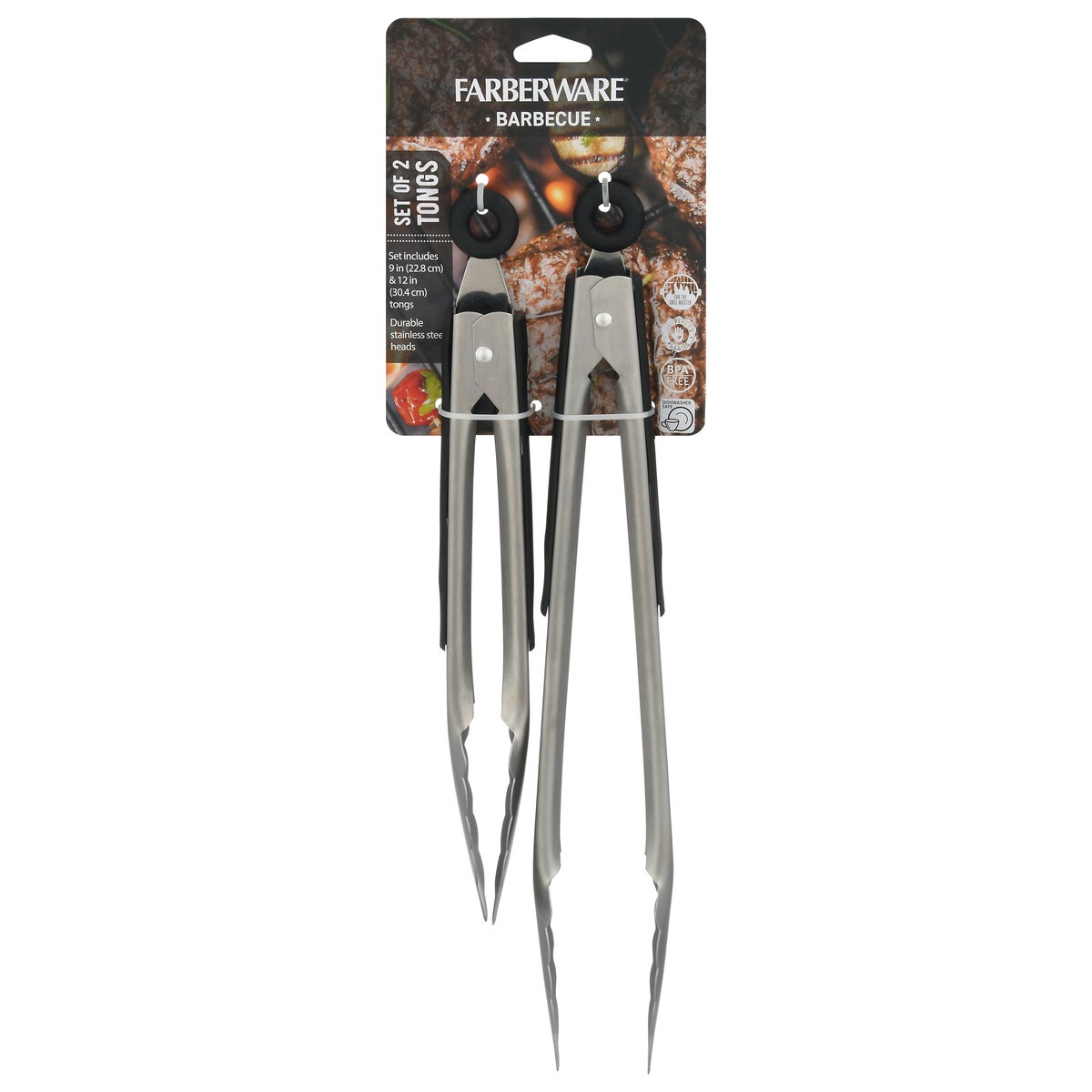 slide 1 of 9, Farberware Barbecue Tongs 2 1 ea, 1 ct