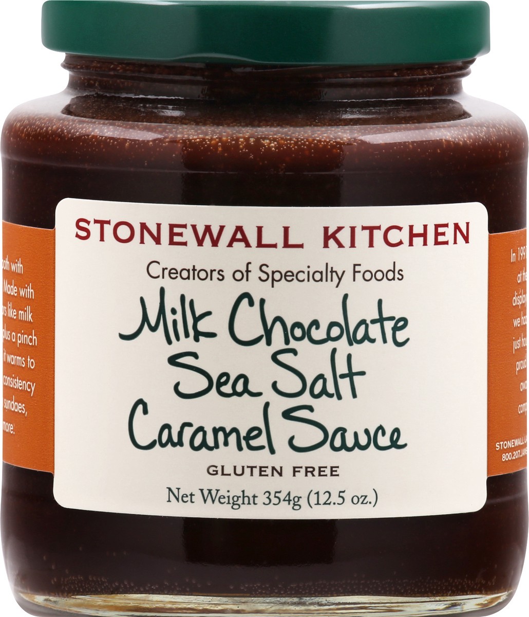 slide 4 of 13, Stonewall Kitchen Milk Chocolate Sea Salt Caramel Sauce 354 gr, 354 g