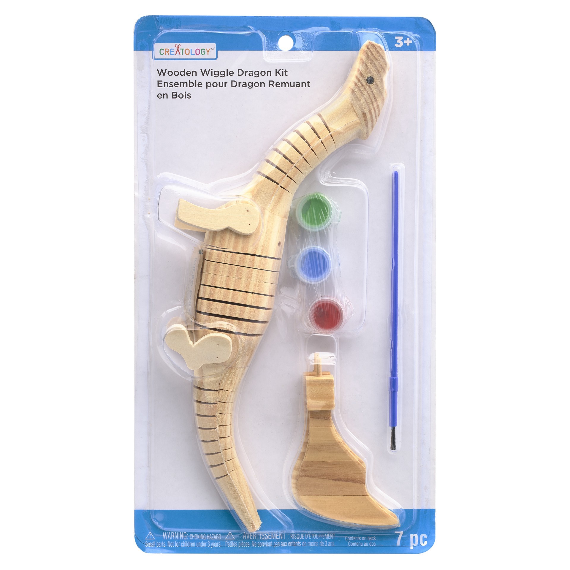 slide 3 of 3, Wooden Wiggle Dragon Kit By Creatology, 1 ct