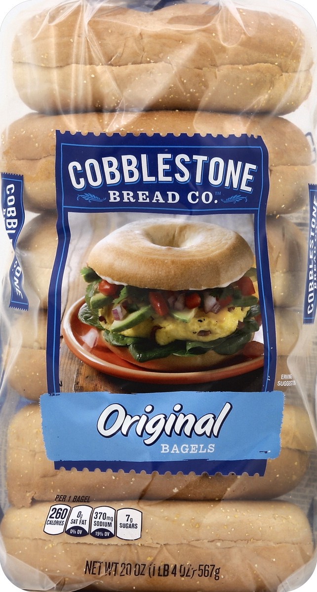 slide 2 of 5, Cobblestone Bread Co. Bagels 20 oz, 20 oz