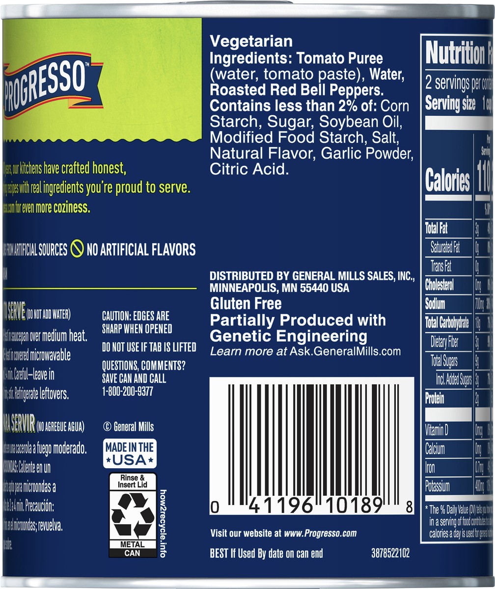 slide 5 of 13, Progresso Vegetable Classics Tomato and Roasted Red Pepper Soup 18.5 oz, 18.5 oz