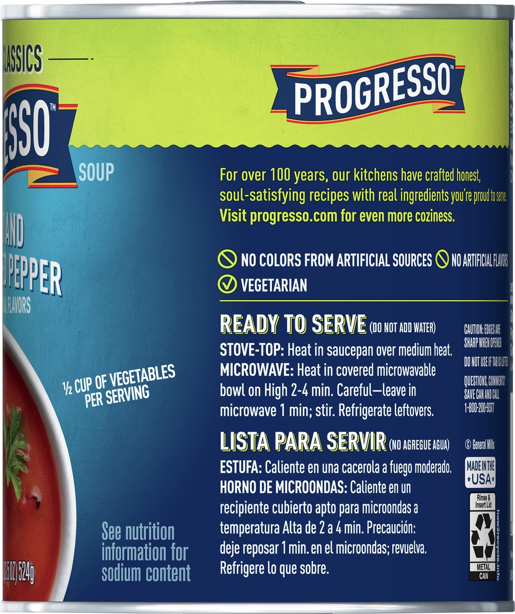 slide 6 of 13, Progresso Vegetable Classics Tomato and Roasted Red Pepper Soup 18.5 oz, 18.5 oz