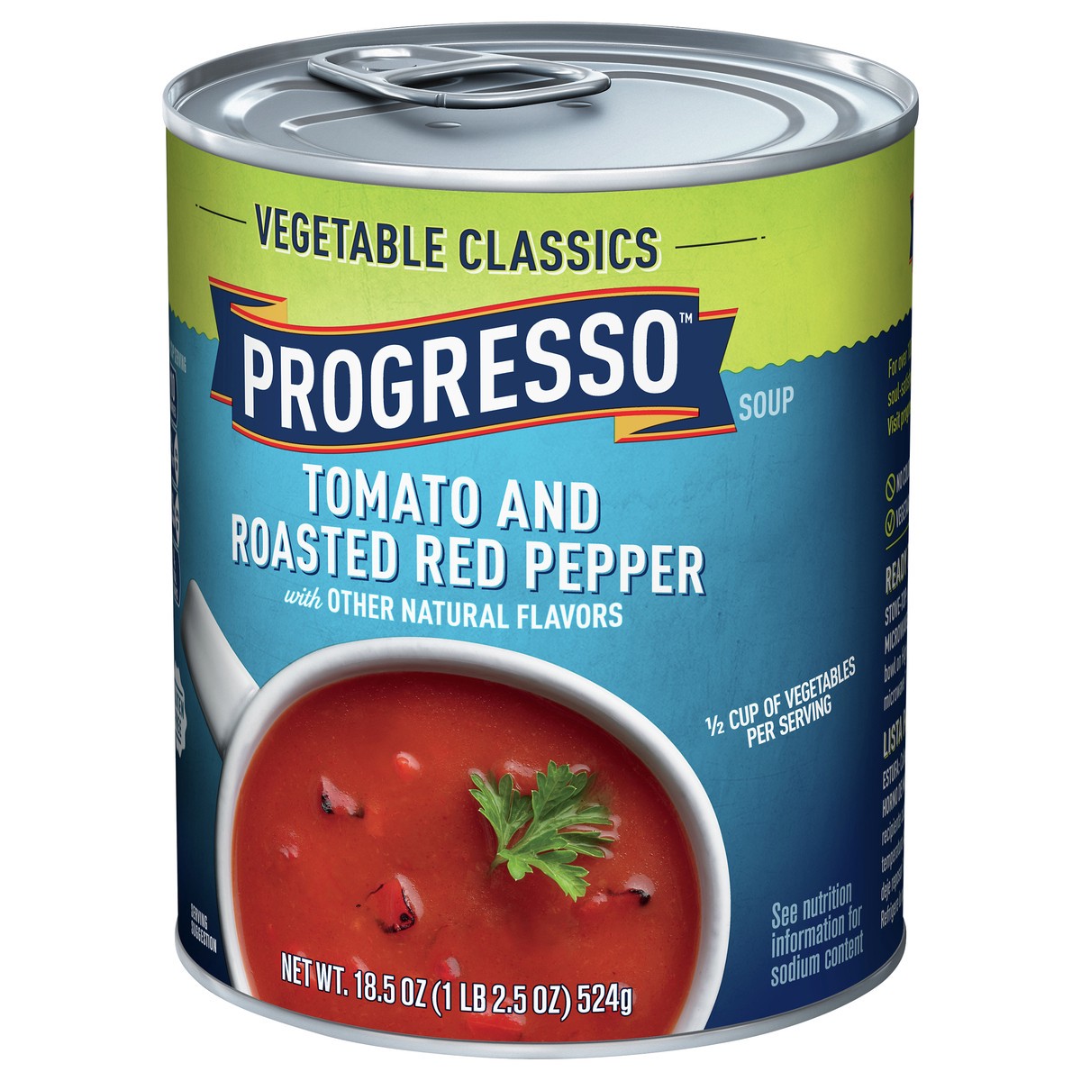 slide 8 of 13, Progresso Vegetable Classics Tomato and Roasted Red Pepper Soup 18.5 oz, 18.5 oz