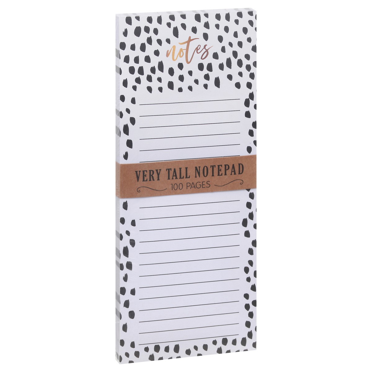 slide 11 of 11, Eccolo Black & White Magnetic Tall Notepad, 1 ct