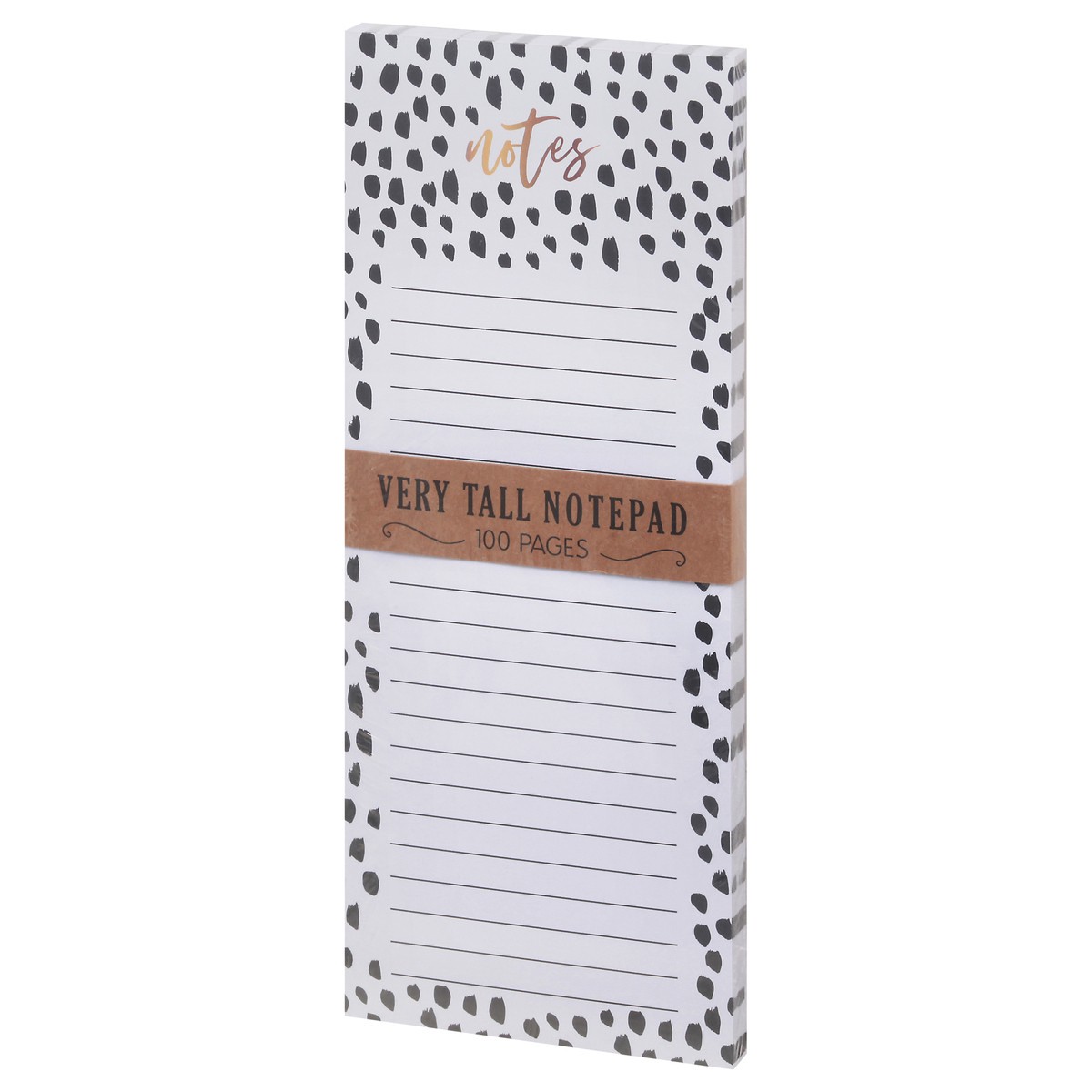 slide 2 of 11, Eccolo Black & White Magnetic Tall Notepad, 1 ct