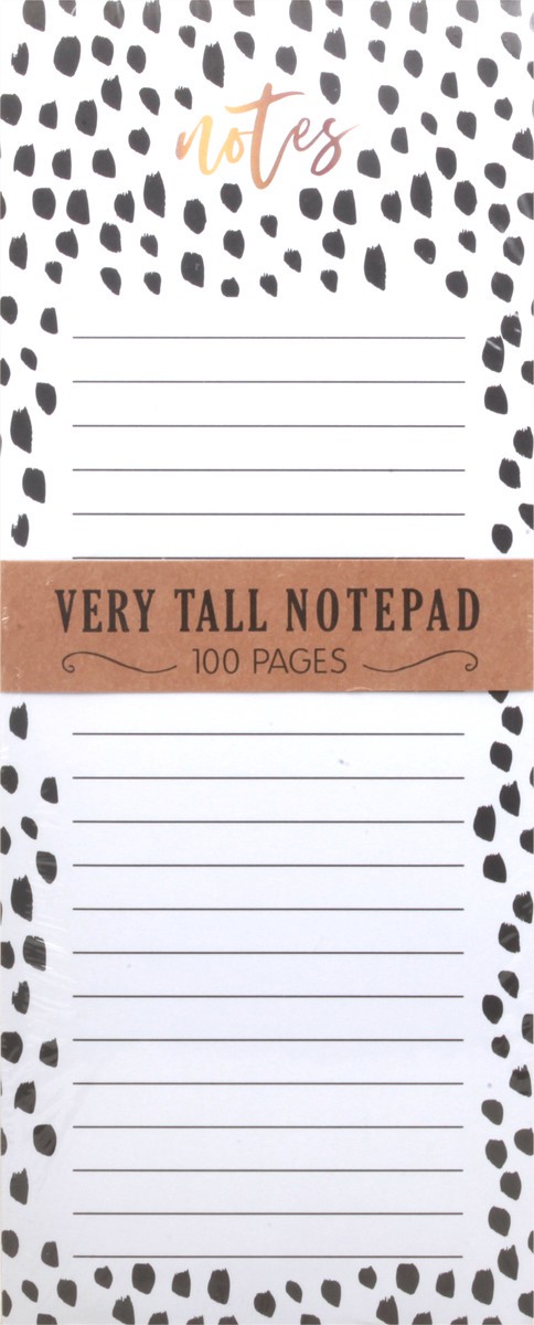 slide 9 of 11, Eccolo Black & White Magnetic Tall Notepad, 1 ct