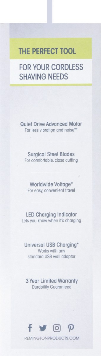 slide 8 of 9, Remington Ultrastyle Rechargeable Foil Shaver 1 ea, 1 ea