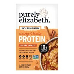 Purely Elizabeth Maple Cinnamon Roll Instant Protein Oatmeal
