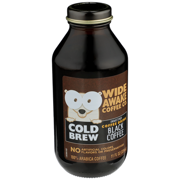 Wide Awake Coffee Co. Black Coffee Cold Brew Unsweetened 100% Arabica ...