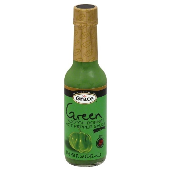 slide 1 of 1, Grace Green Scotch Bonnet Hot Pepper Sauce, 4.8 oz