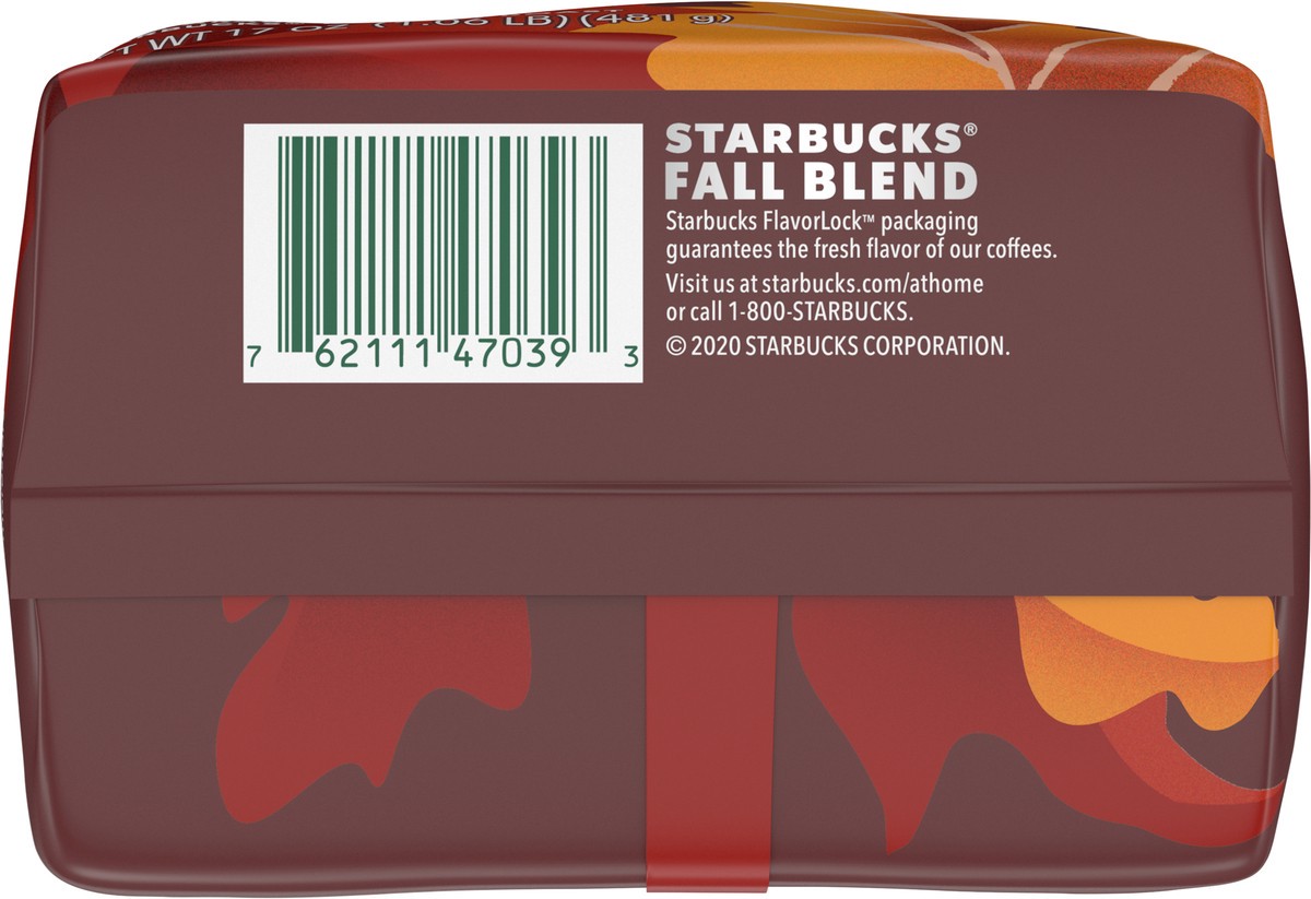 slide 4 of 9, Starbucks Medium Roast Ground Fall Blend Coffee 17 oz, 17 oz