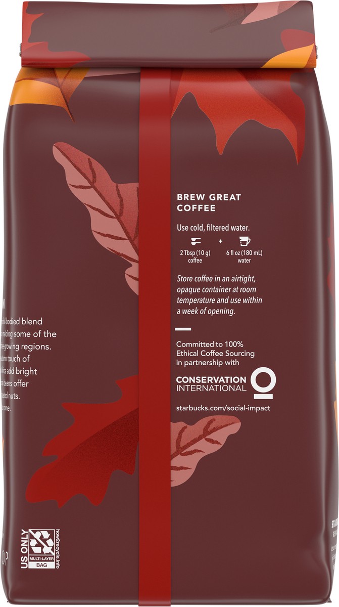 slide 5 of 9, Starbucks Medium Roast Ground Fall Blend Coffee 17 oz, 17 oz