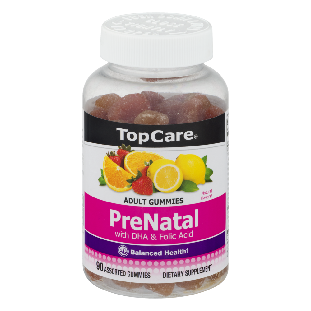 slide 1 of 1, TopCare Adult Gummies PreNatal with DHA & Folic Acid - 90 CT, 90 ct