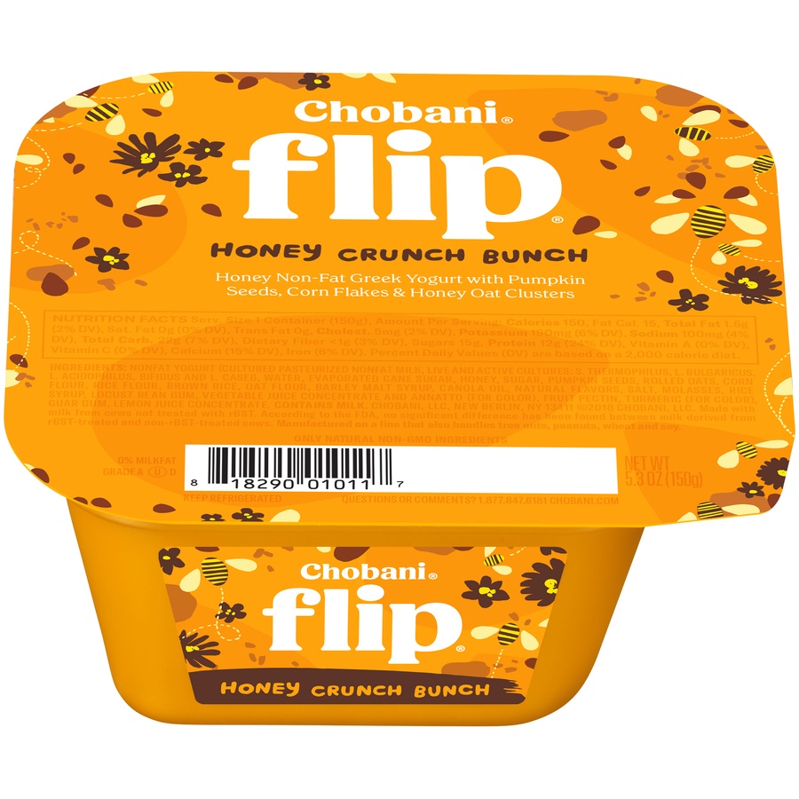 slide 1 of 1, Chobani Flip Honey That's Nuts Greek Yogurt, 5.3 oz