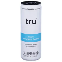 Tru Dream Enhanced Cherry Berry Flavored Sparkling Beverage 12 fl oz