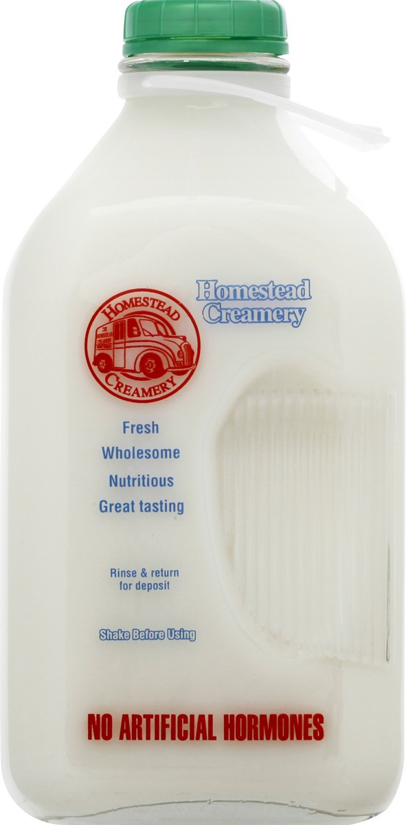 slide 9 of 9, Homestead Creamery Creamline Non-Fat Milk 64oz, 64 oz