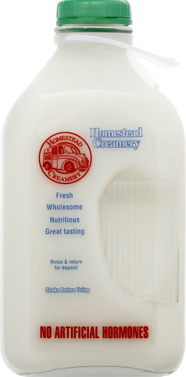 slide 1 of 9, Homestead Creamery Creamline Non-Fat Milk 64oz, 64 oz