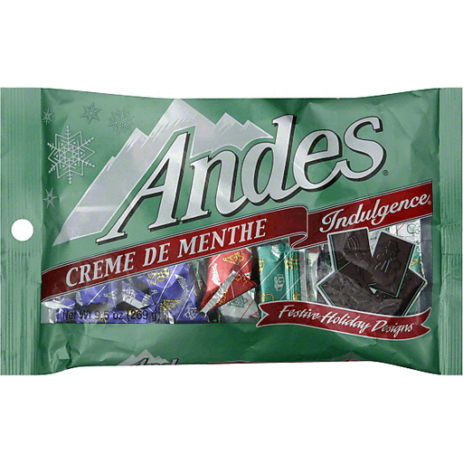 slide 2 of 2, Andes Mints, Festive Holiday Designs, Creme De Menthe, 9.5 oz