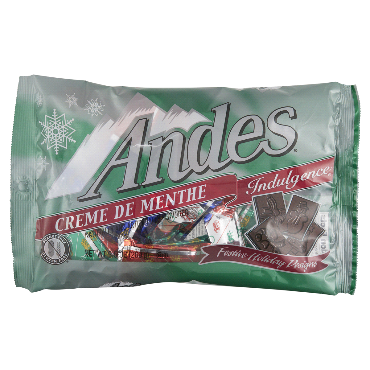 slide 1 of 2, Andes Mints, Festive Holiday Designs, Creme De Menthe, 9.5 oz