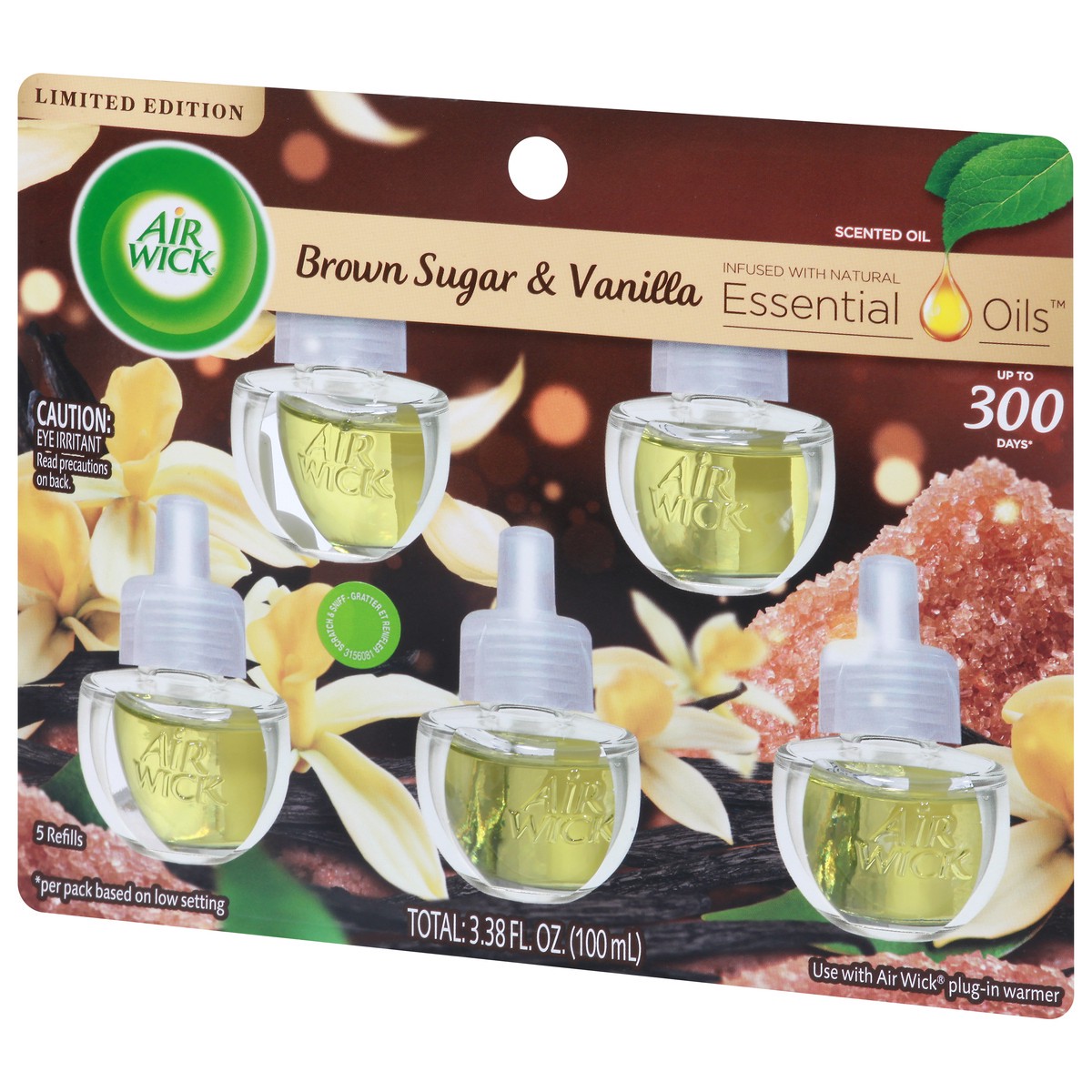 slide 3 of 4, Air Wick Brown Sugar & Vanilla Scented Oil 5 ea, 5 ct