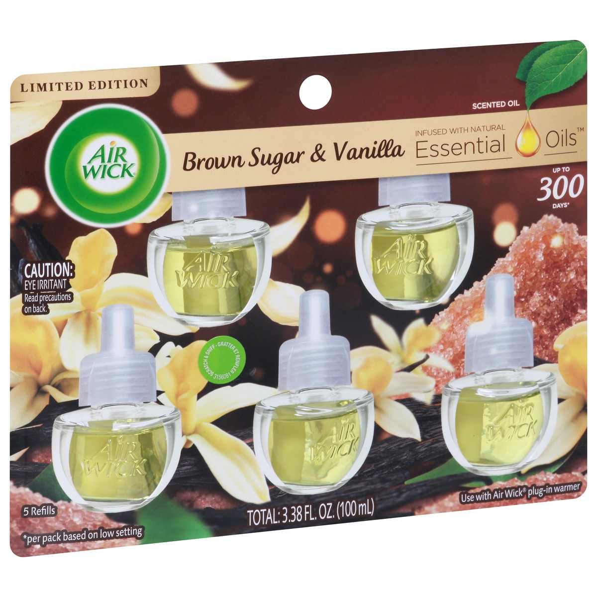 slide 4 of 4, Air Wick Brown Sugar & Vanilla Scented Oil 5 ea, 5 ct