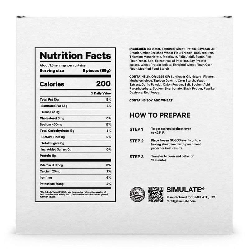 slide 2 of 5, SIMULATE NUGGS Dino Plant-Based Nuggets - Frozen - 10.4oz, 10.4 oz