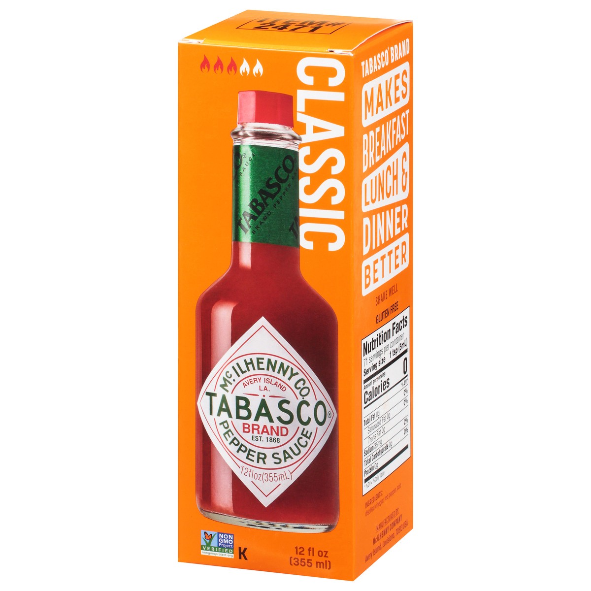 slide 3 of 9, Tabasco Classic Pepper Sauce 12 fl oz, 12 fl oz