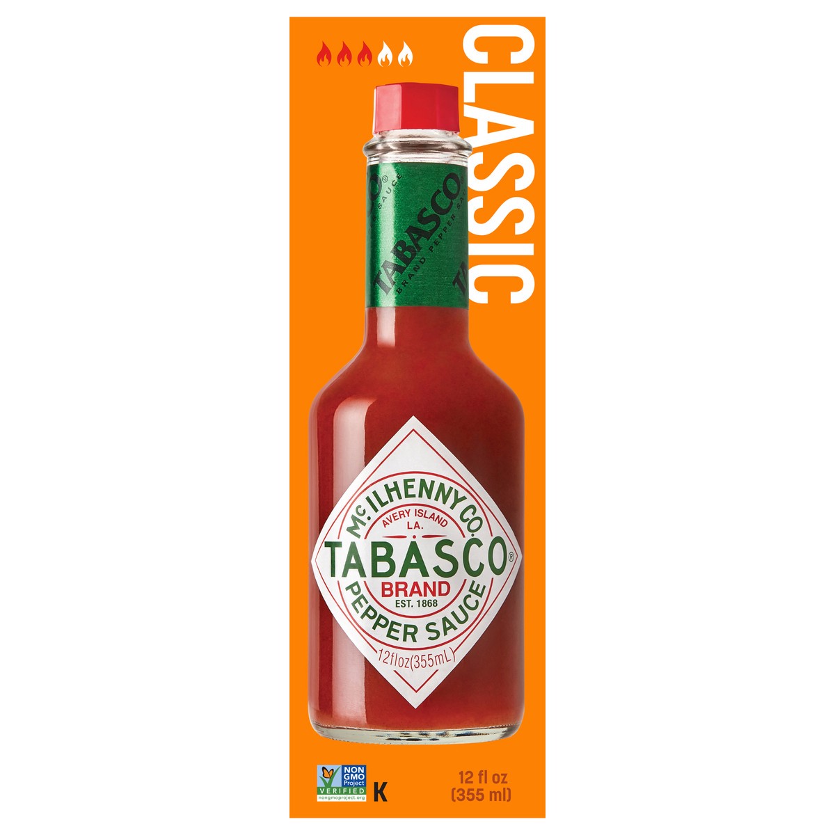 slide 1 of 9, Tabasco TABASCO Original Red Pepper Sauce, 12 oz, 12 fl oz