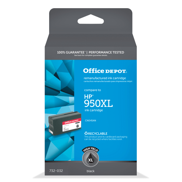 slide 1 of 1, Office Depot Brand Odhp950Xlb Remanufactured Ink Cartridge Replacement For Hp 950Xl Black, 1 ct