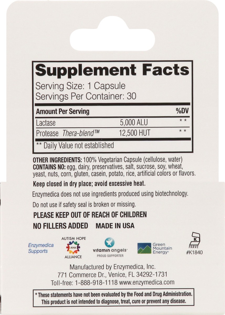 slide 3 of 13, Enzymedica Dairy Assist Complete Dairy Digestion Formula, 30 ct