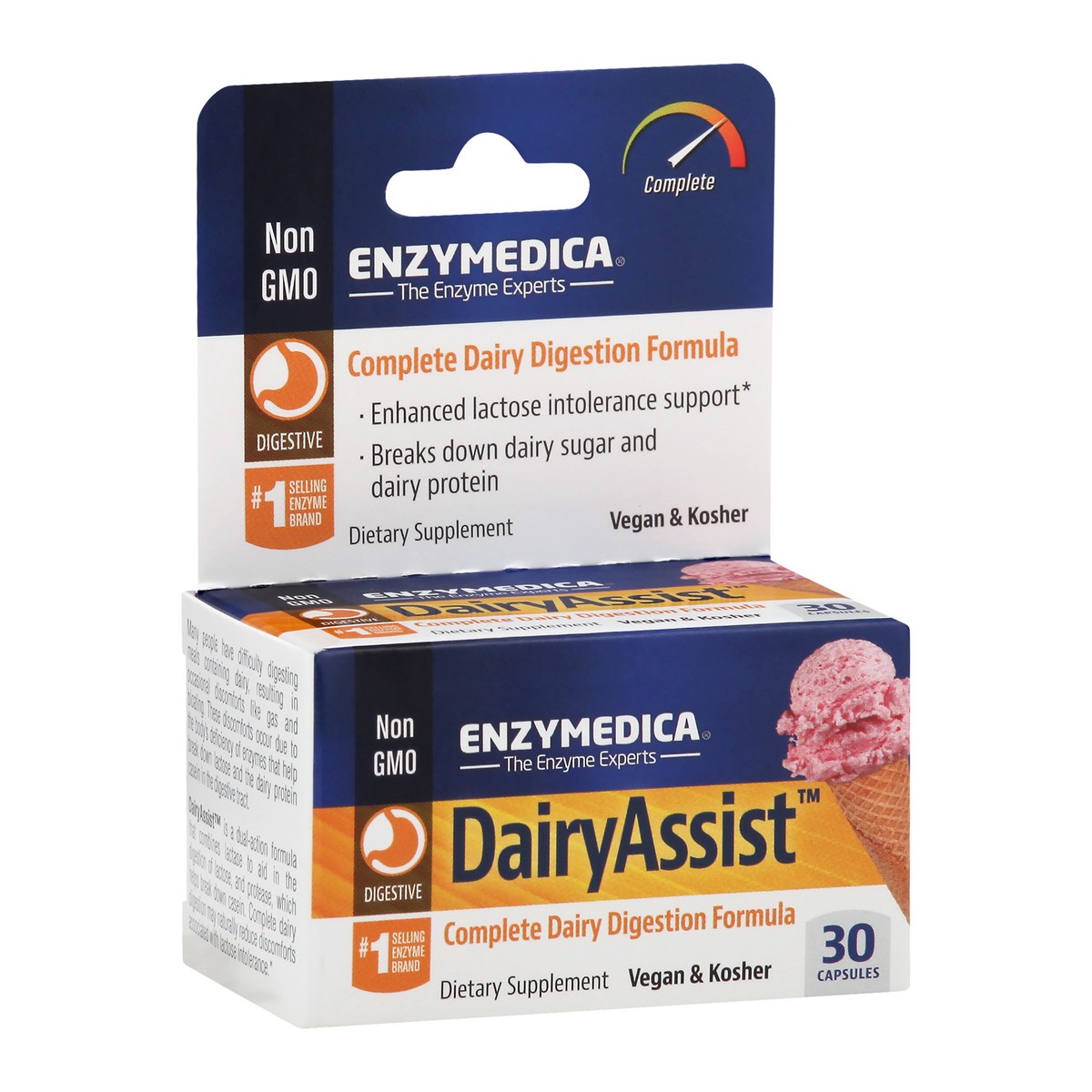 slide 7 of 13, Enzymedica Dairy Assist Complete Dairy Digestion Formula, 30 ct