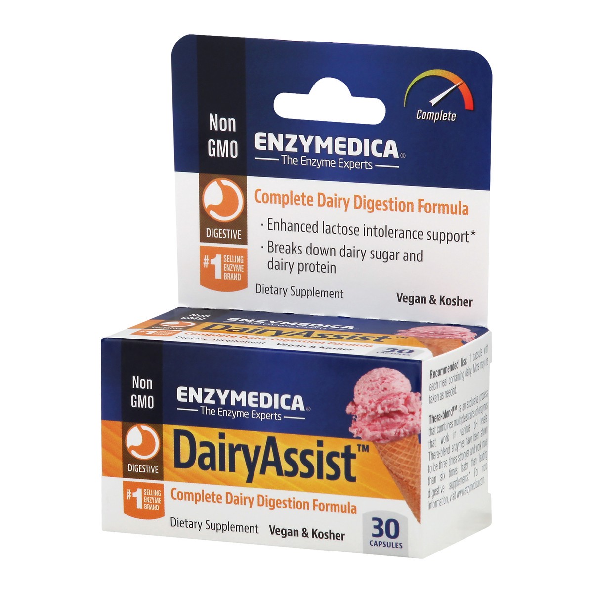 slide 10 of 13, Enzymedica Dairy Assist Complete Dairy Digestion Formula, 30 ct