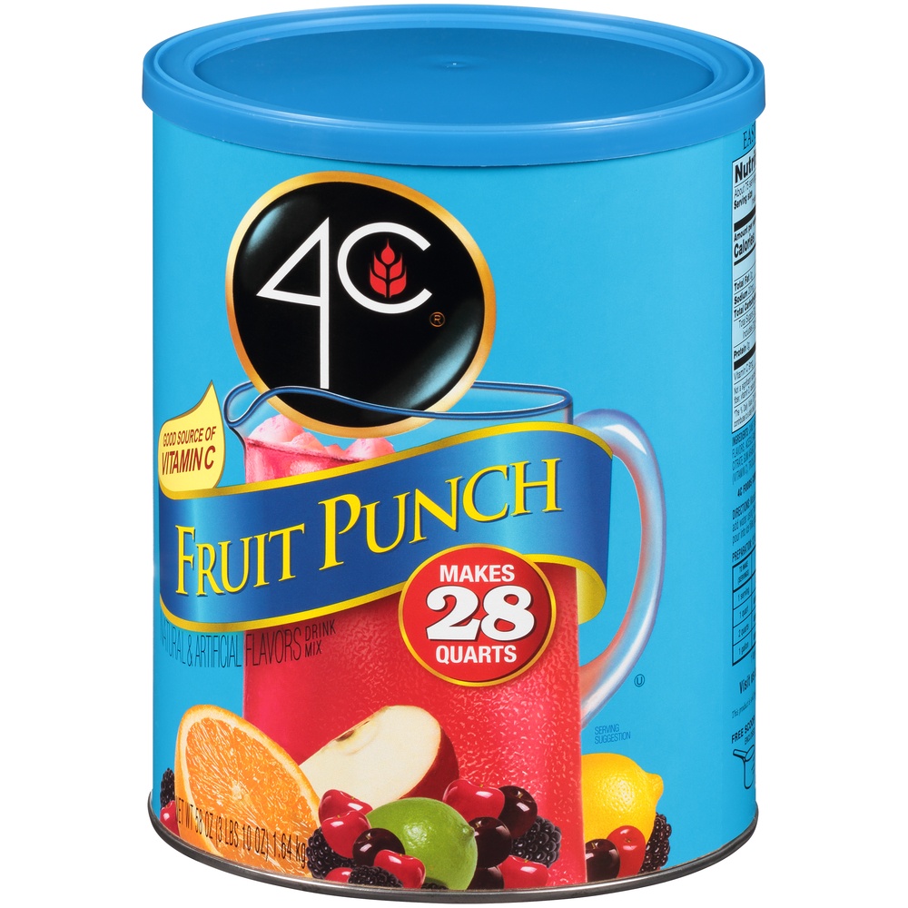 slide 3 of 8, 4C Fruit Punch Drink Mix 58 oz, 63 oz