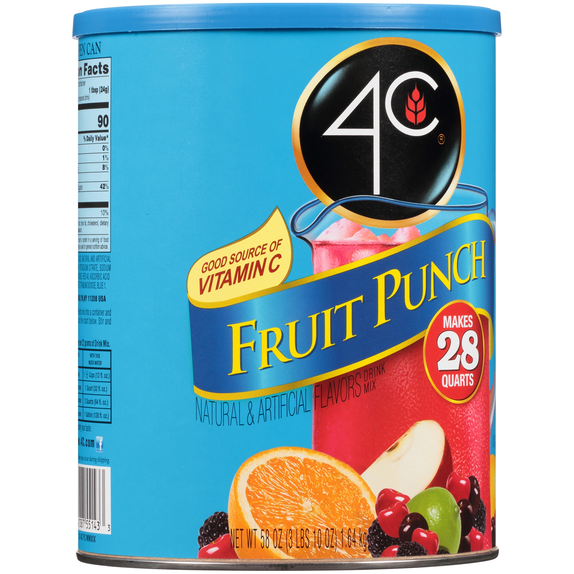 slide 7 of 8, 4C Fruit Punch Drink Mix 58 oz, 63 oz