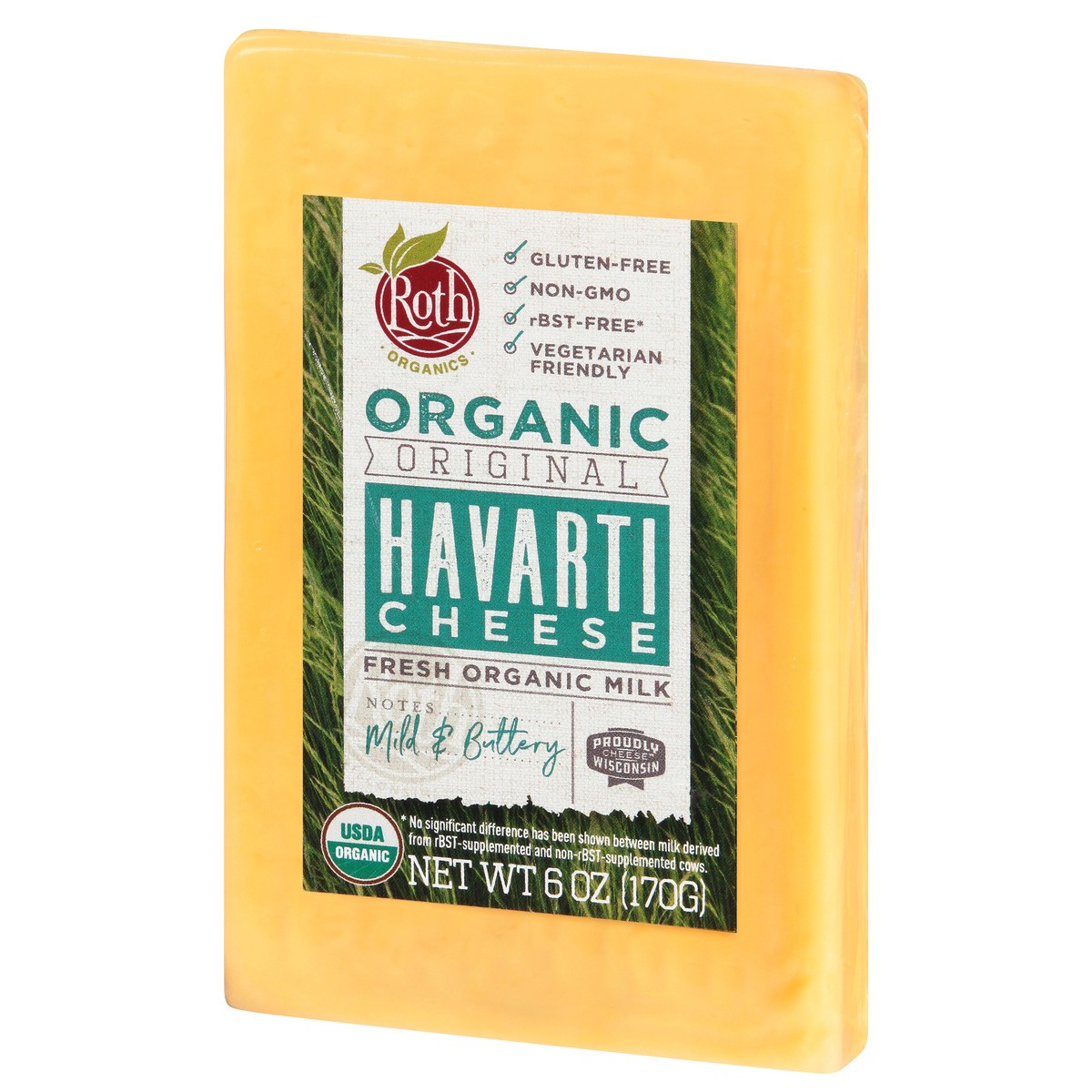 slide 6 of 14, Roth Organics Original Organic Havarti Cheese 6 oz, 6 oz