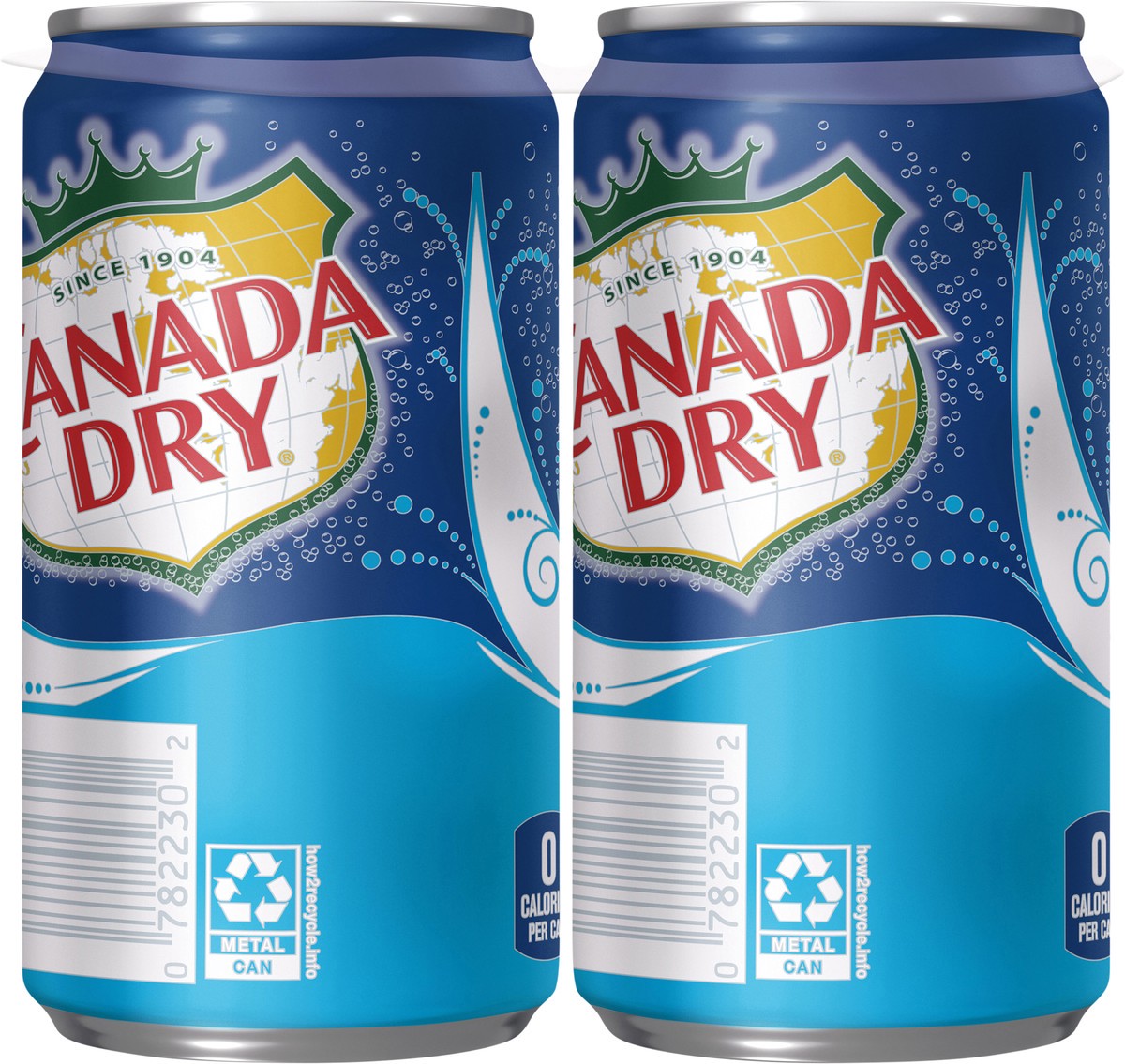 slide 11 of 11, Canada Dry Club Soda, Low Sodium, 7.5 fl oz mini cans, 6 pack - 6 ct, 6 ct