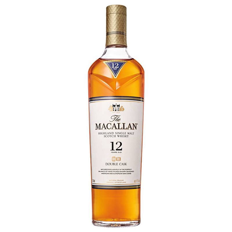 slide 1 of 3, The Macallan 12yr Double Cask Single Malt Scotch Whisky - 750ml Bottle, 750 ml