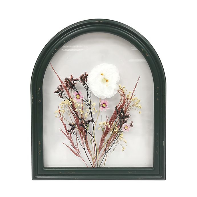 slide 1 of 1, Bee & Willow Home Pressed Flowers Arched Framed Wall Art, 1 ct