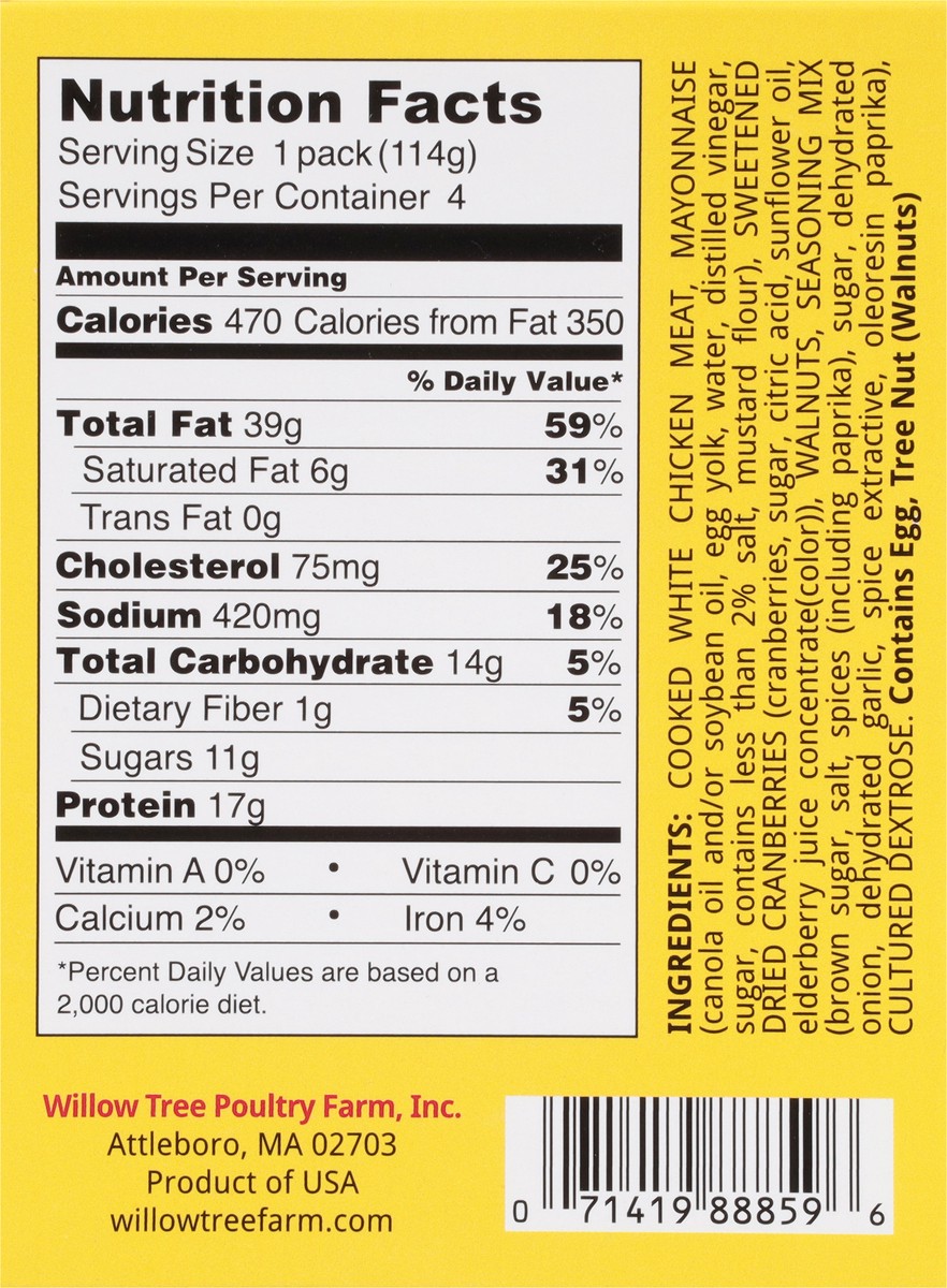 slide 13 of 13, Willow Tree Snack Cups-Cranberry Walnut, 16 oz