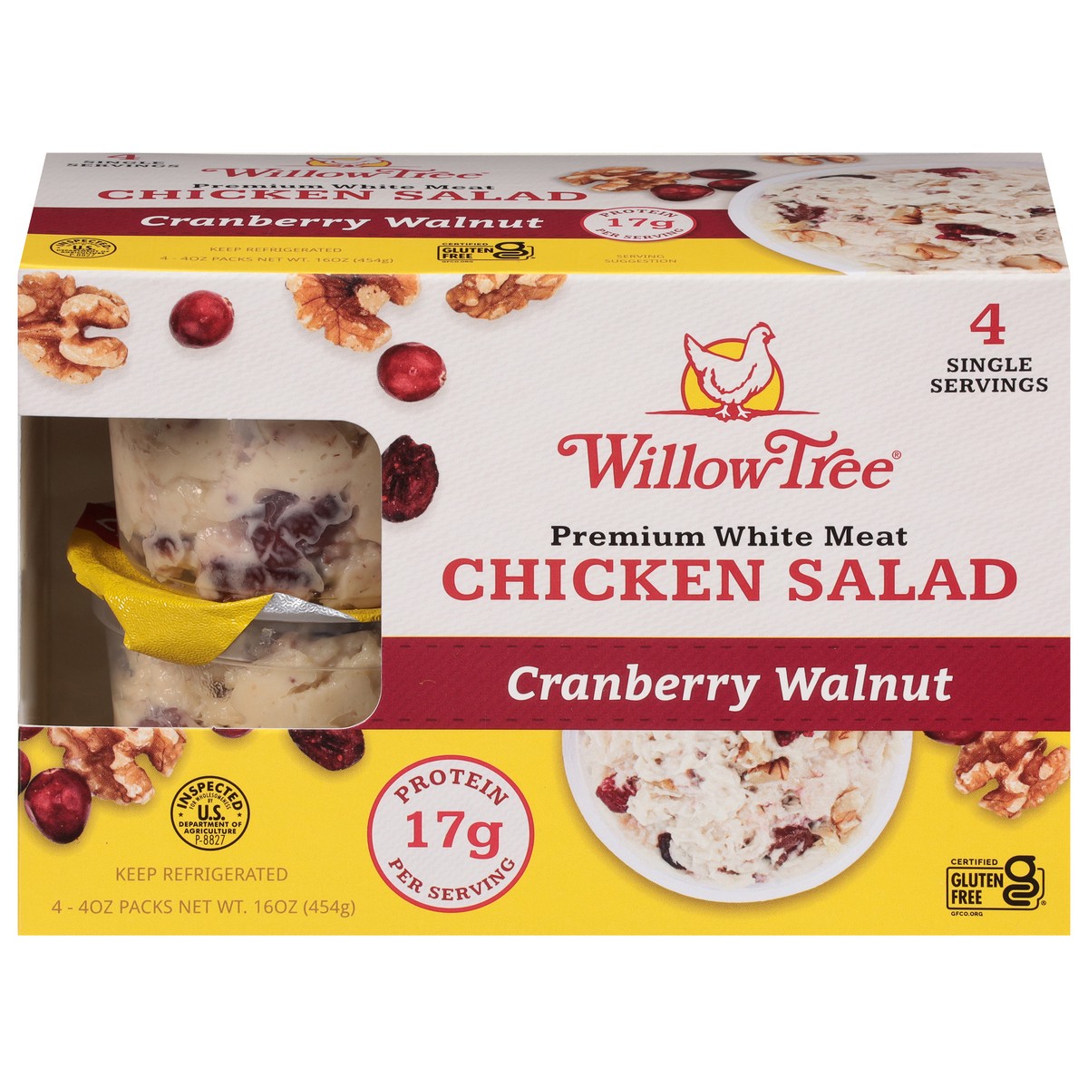 slide 7 of 13, Willow Tree Snack Cups-Cranberry Walnut, 16 oz